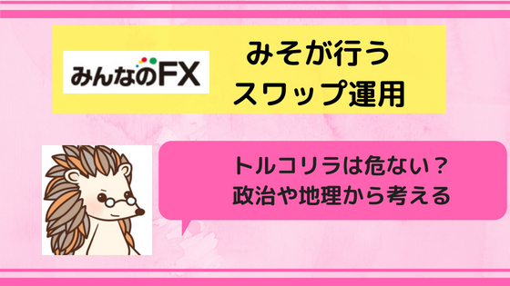 トルコリラ円の長期保有 スワップ運用 は危ない 今後の見通しを政治や地理的側面から考える みその不労所得運用ブログ